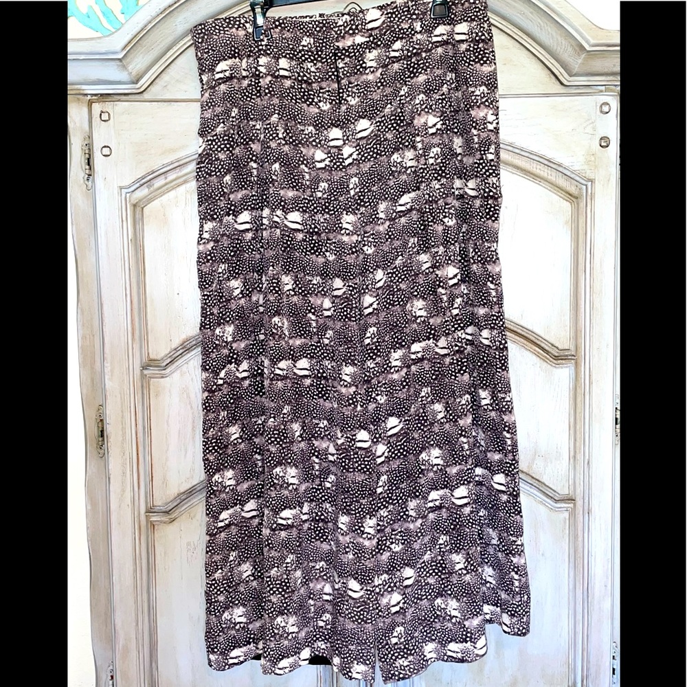 J Crew Wide Leg Pleated Trouser 100% Silk